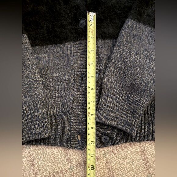Closed Black nad Gray long sleeved mid length cardigan S - Picture 6 of 13